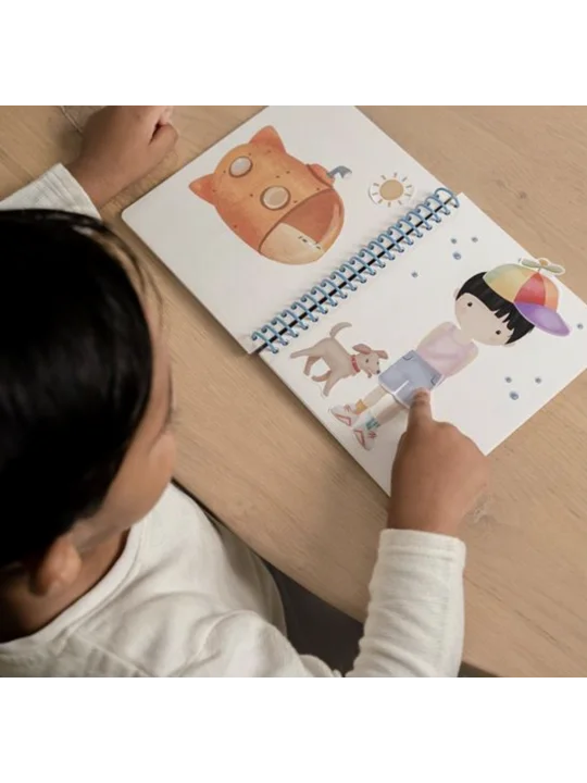 Little Dutch Livro Autocolantes - Dress Me Up - Jim and Friends - Image 3