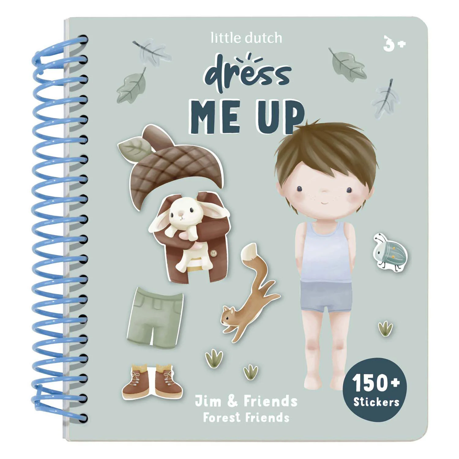 Little Dutch Livro Autocolantes - Dress Me Up - Jim and Friends Forest Friends