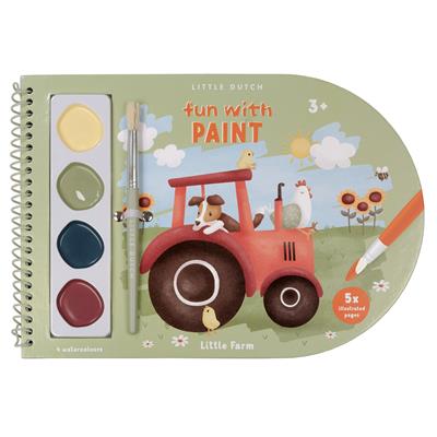 Little Dutch Livro de Pintura com aguarelas - Little Farm