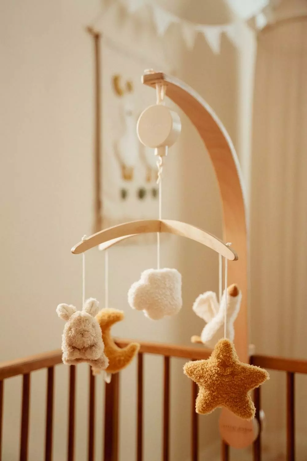 Little Dutch Mobile Musical de Madeira Newborn Naturals