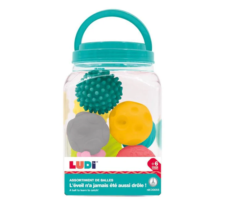Ludi Sortido de 8 bolas sensoriais