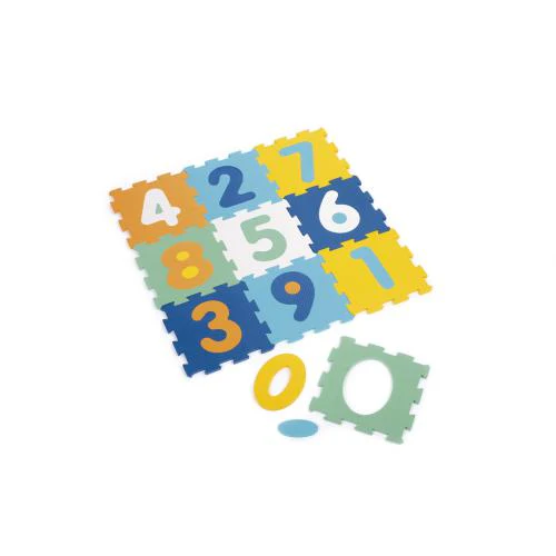 Ludi Tapete de espuma Números - 9 quadrados