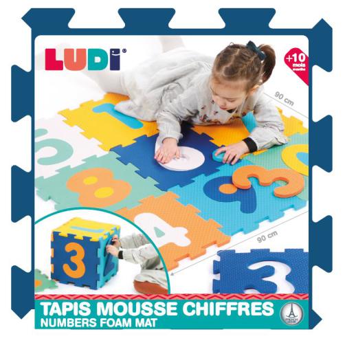 Ludi Tapete de espuma Números - 9 quadrados - Image 4