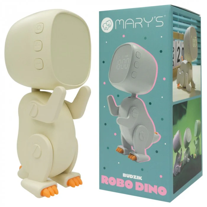 Mary´s Despertador Dinossauro Robot Branco