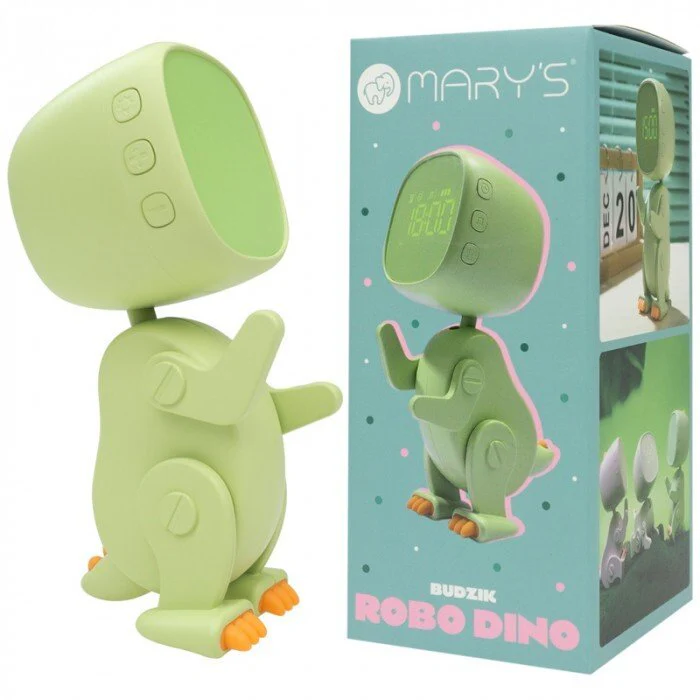 Mary´s Despertador Dinossauro Robot Verde