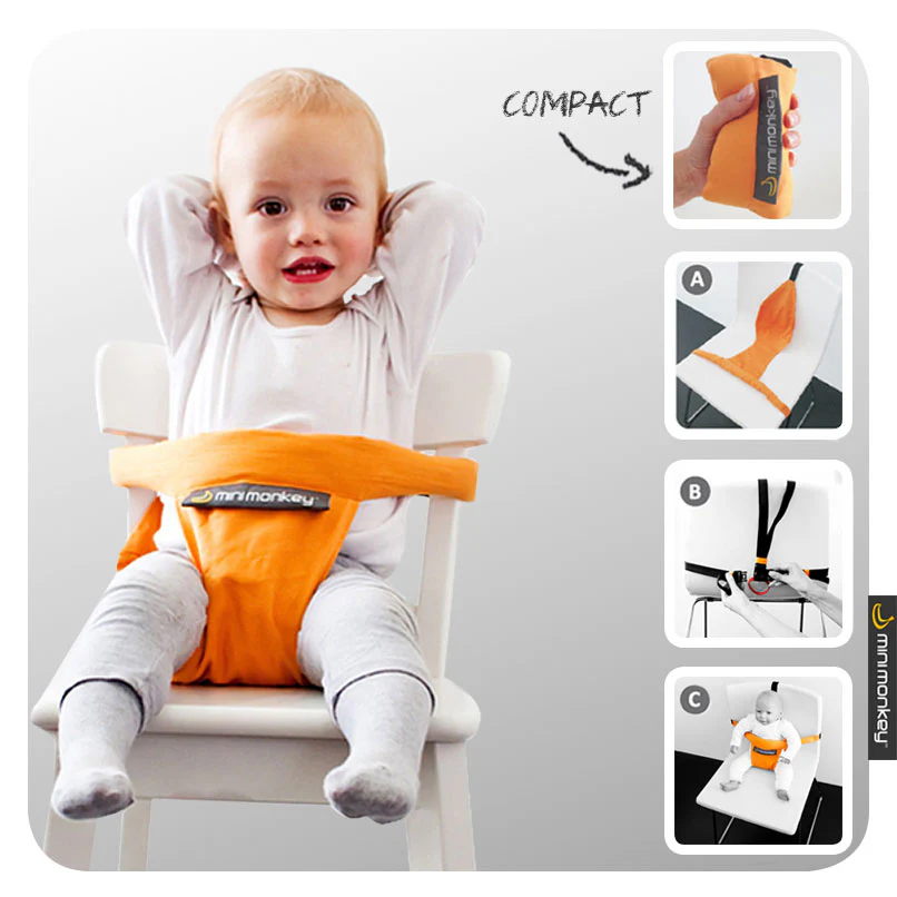 Cadeira de refeição Minimonkey Mini ajustável preta - Image 8