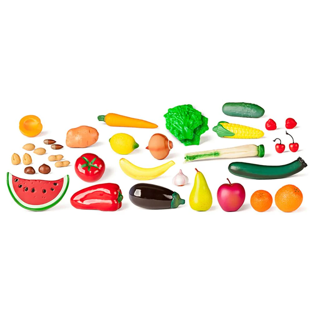 Miniland Caixa de Frutos, Vegetais e Frutos secos tamanho realista 35 peças - Image 3