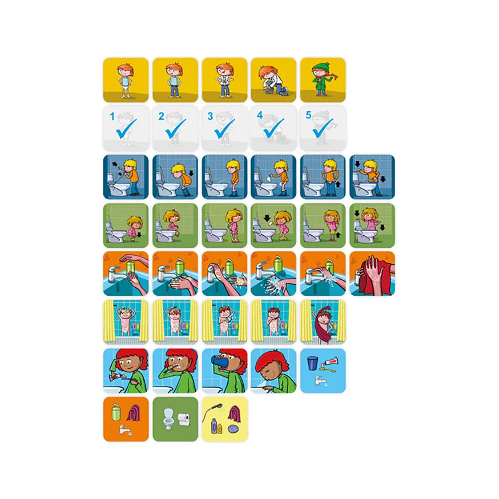 Miniland Jogo Educativo de 6 Sequências Habitos de higiene - Image 3