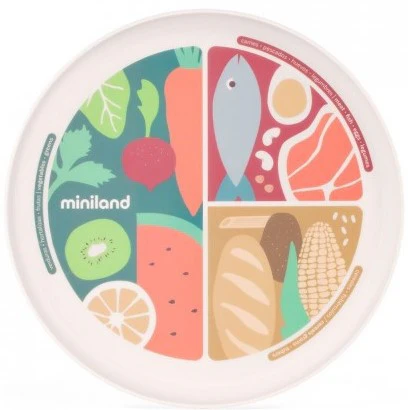 Miniland Prato NutriHealthy - Separador de alimentos