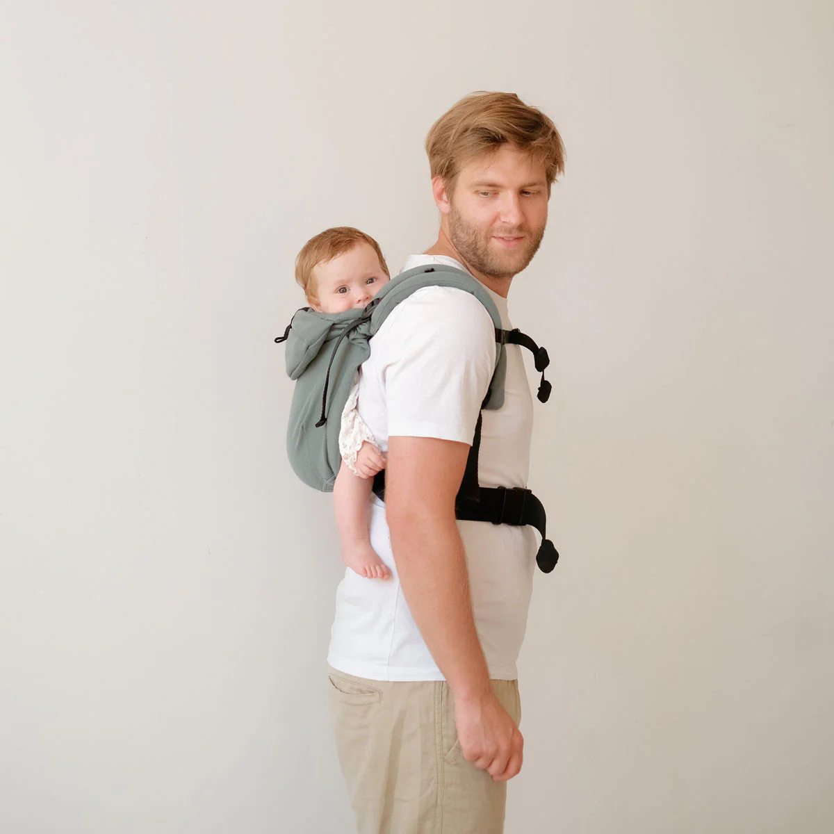 Mochila Neobulle Ajustável BabySize Vert Eucalyptus *por encomenda - Image 2