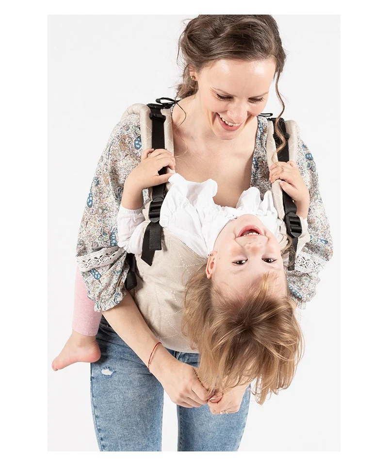Mochila Isara THE One Ajustável AU NATUREL linen * por encomenda - Image 6