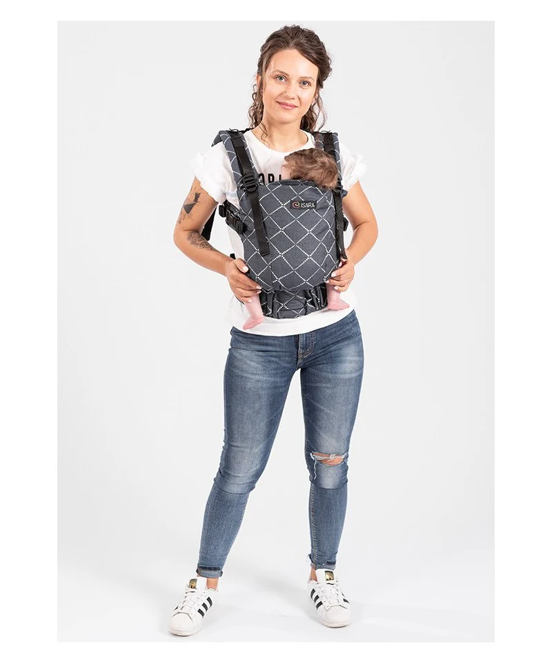 Mochila Isara THE One Ajustável DIAMONDA BLUE INK * por encomenda - Image 9