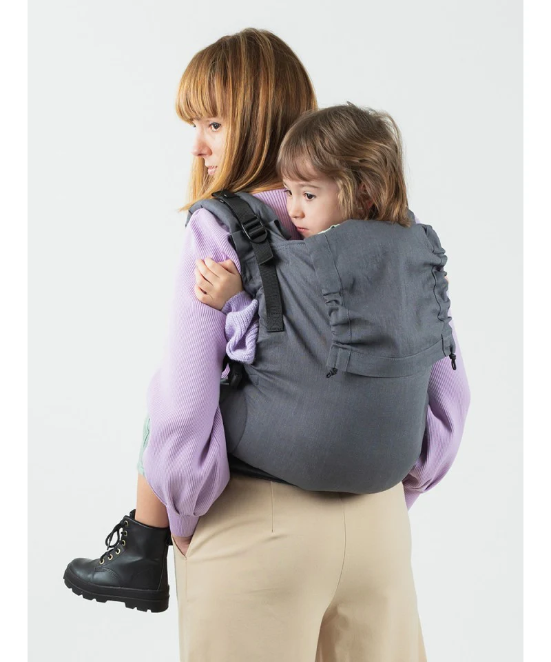 Mochila Isara Toddler Preschooler GRAPHITE LINEN - Image 3