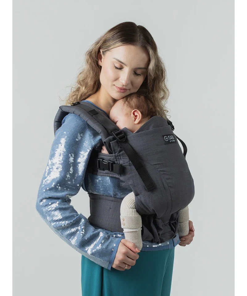 Mochila Isara THE One Ajustável GRAPHITE LINEN * por encomenda
