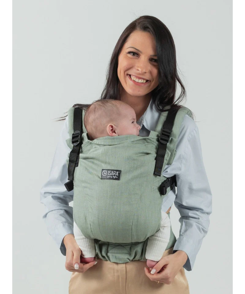 Mochila Isara THE One Ajustável SAGE GREEN LINEN - Image 2