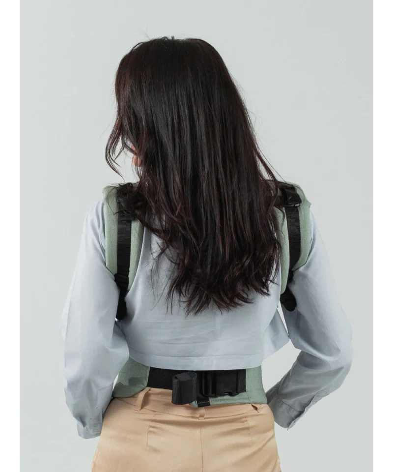 Mochila Isara THE One Ajustável SAGE GREEN LINEN - Image 4