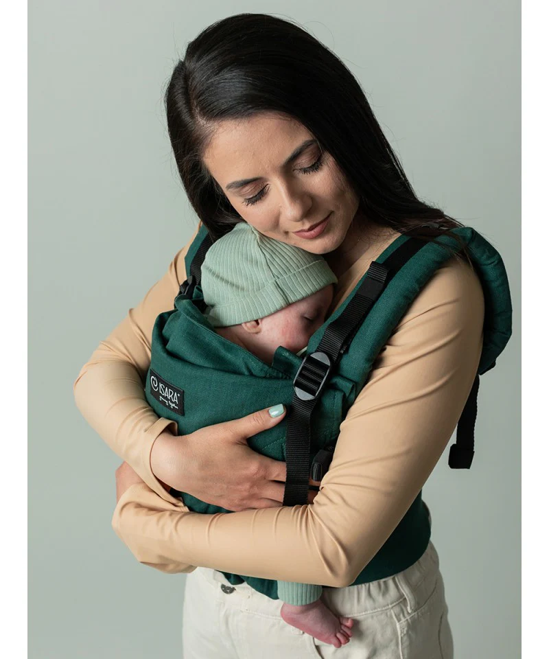 Mochila Isara THE One Ajustável EVERGREEN LINEN * por encomenda - Image 2