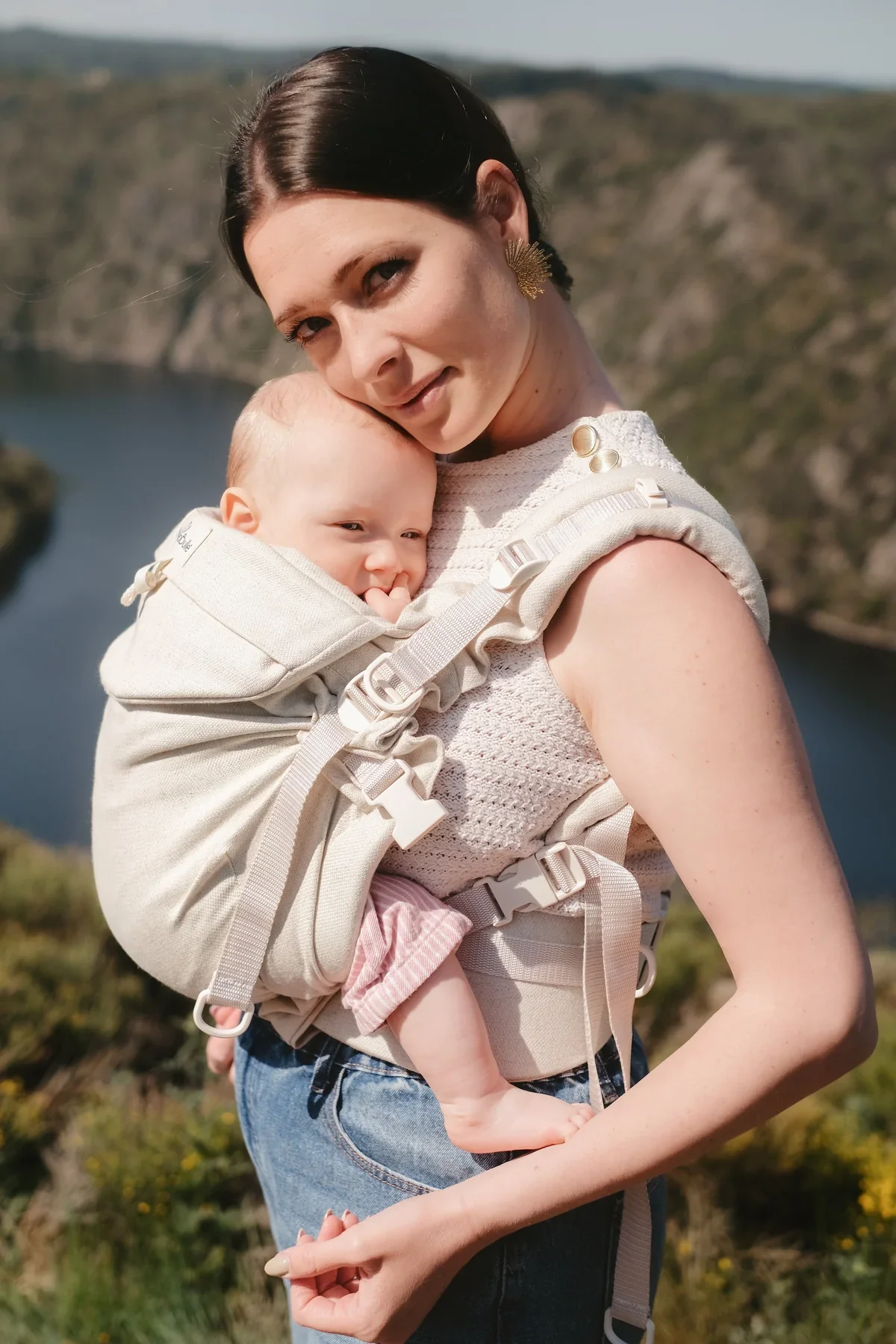 Mochila Neobulle Ajustável ToddlerSize Linho Naturel *por encomenda - Image 4