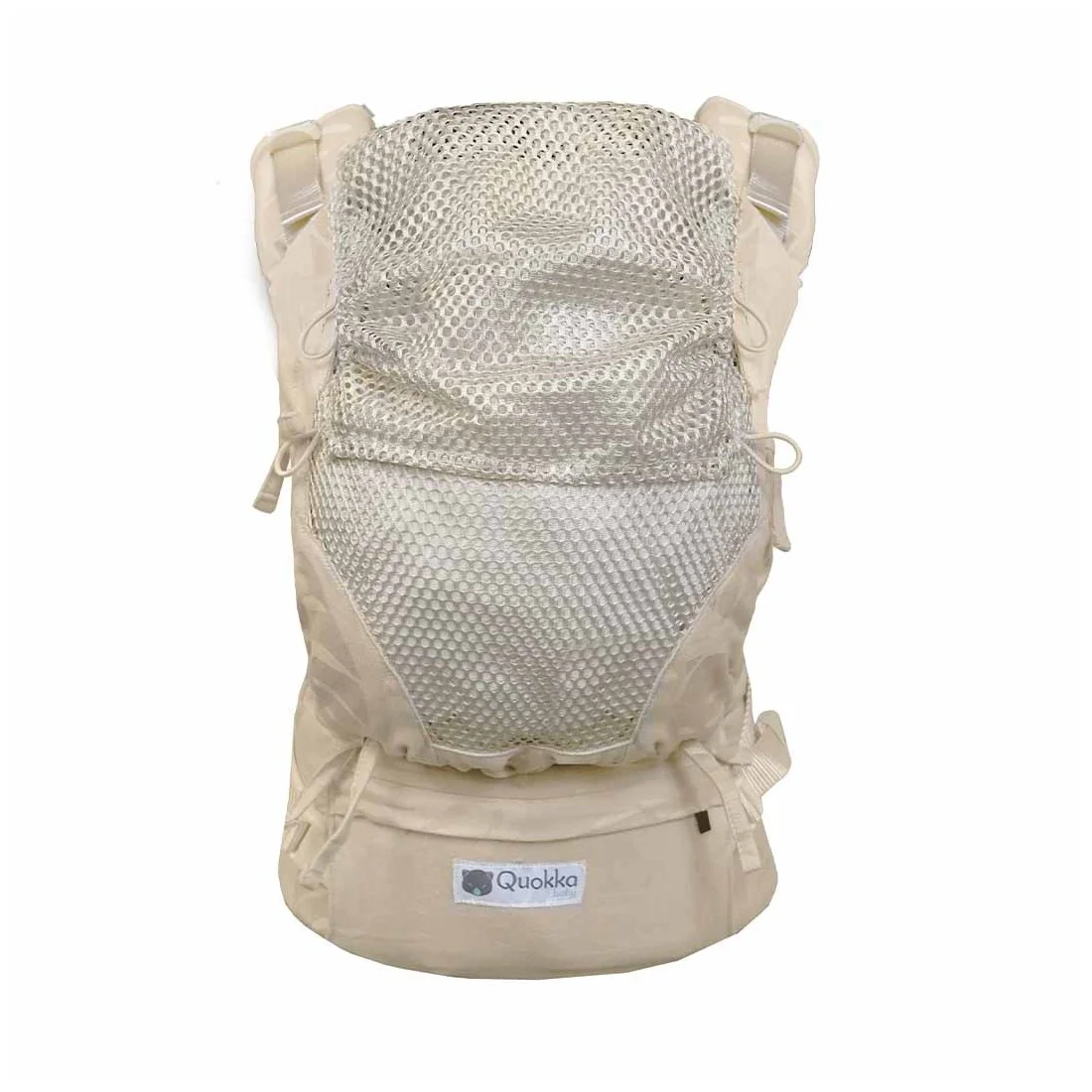 Mochila Quokkababy Ajustável E-Carrier Taupe Leaves