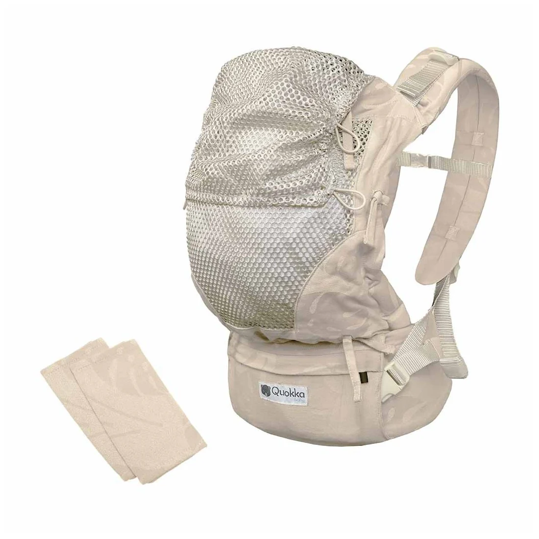 Mochila Quokkababy Ajustável E-Carrier Taupe Leaves - Image 3