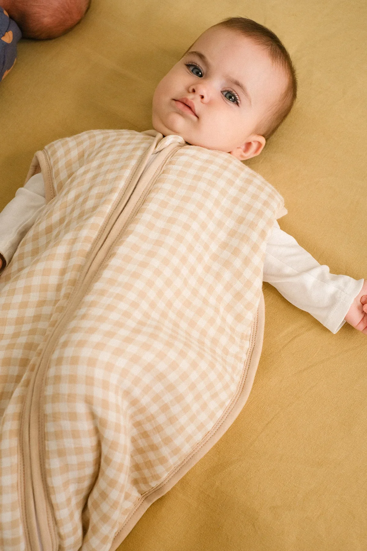 MolisandCo TOG 1.0 Saco de dormir sem pés [Bamboo muslin - Vichy Sand] * por encomenda - Image 3