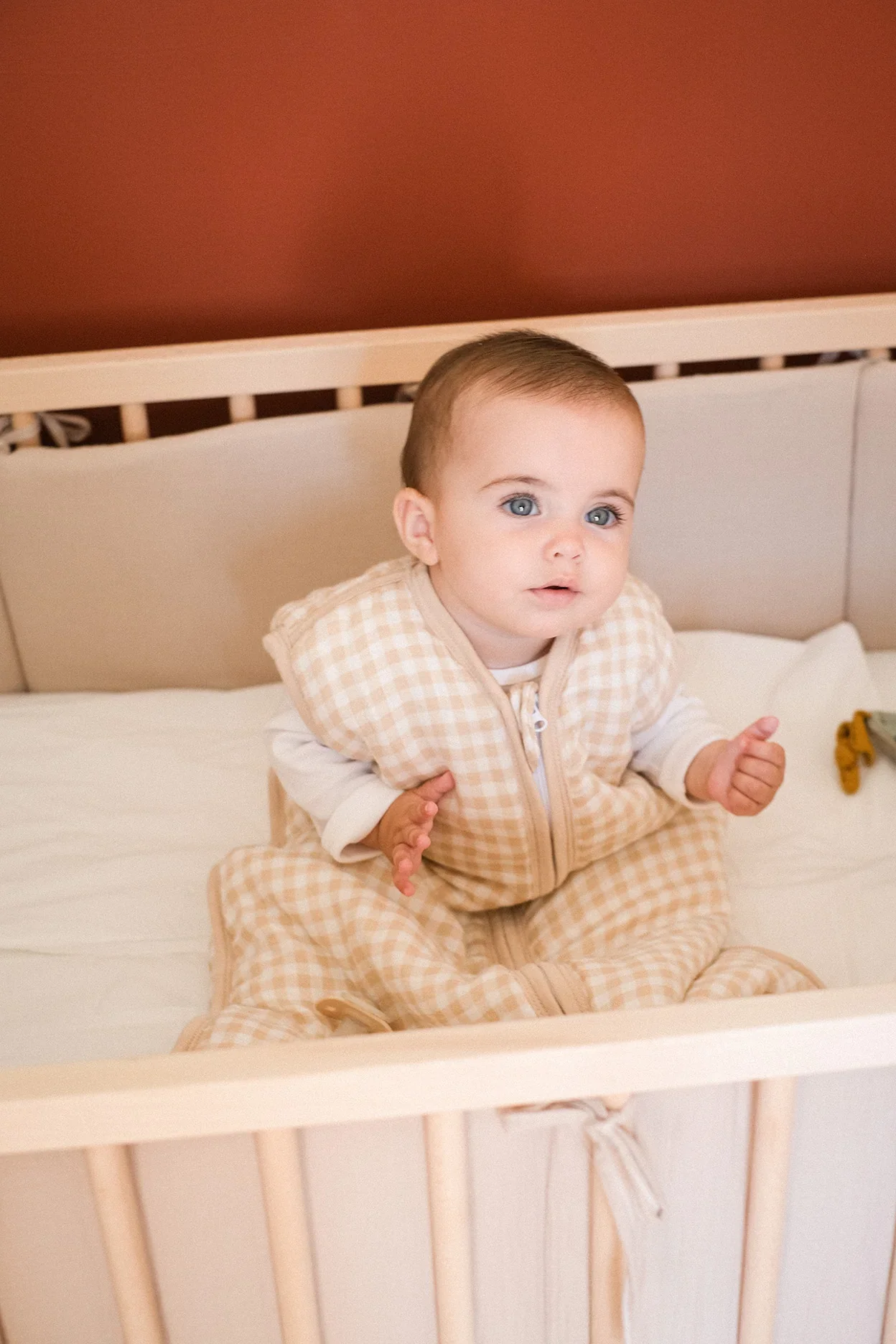 MolisandCo TOG 1.0 Saco de dormir sem pés [Bamboo muslin - Vichy Sand] * por encomenda - Image 4