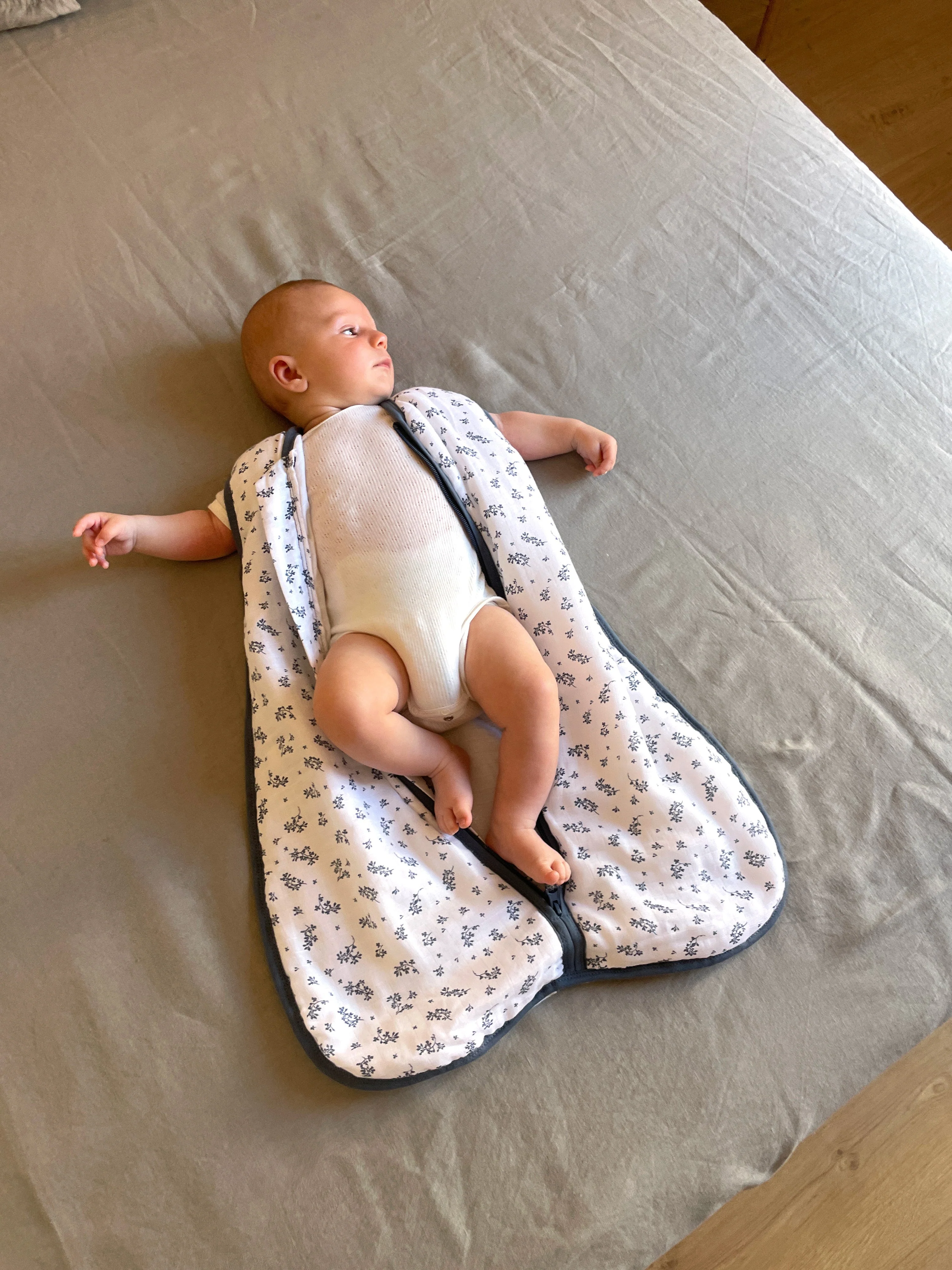 MolisandCo TOG 1.0 Saco de dormir sem pés [Cotton muslin - Ocean] * por encomenda - Image 4
