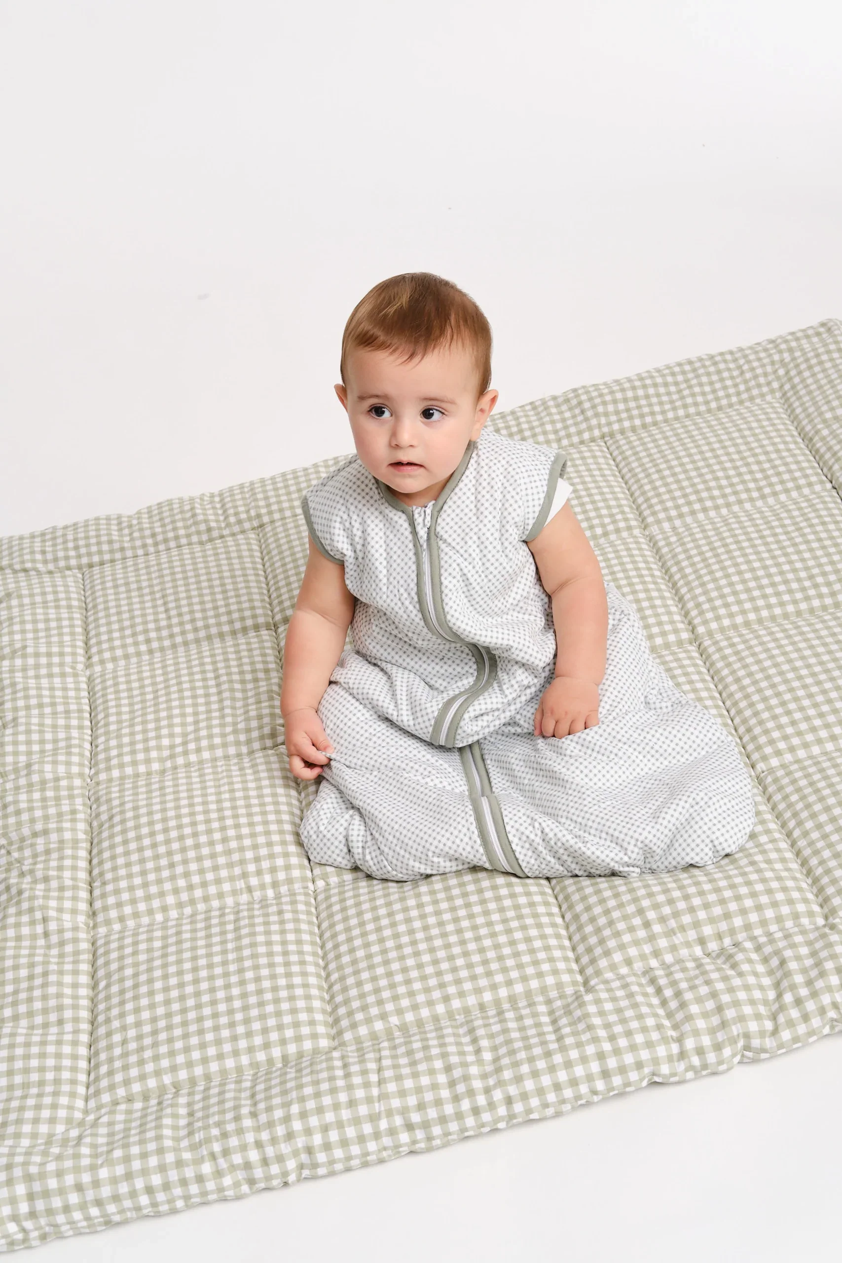MolisandCo TOG 1.0 Saco de dormir sem pés [Vichy Green] * por encomenda - Image 4