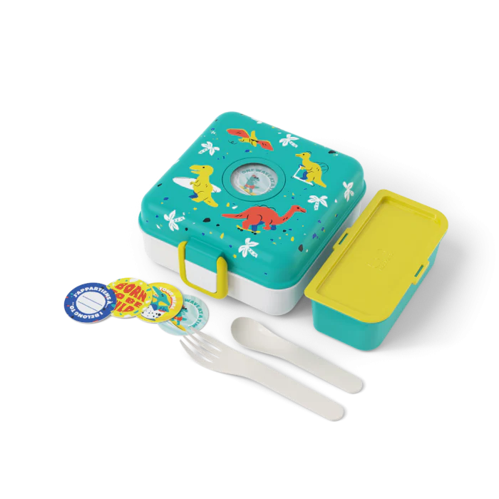 Monbento Lancheira para snacks grande - Dinossauros