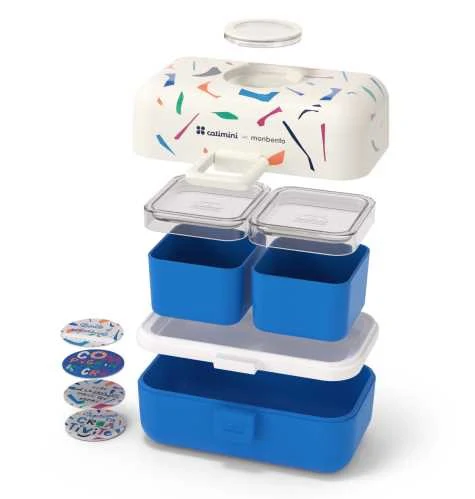 Monbento MB Tresor lancheira para snacks grande - Catimi Blue Terrazo - Image 4