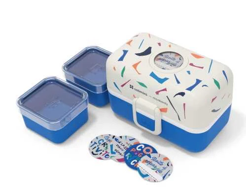 Monbento MB Tresor lancheira para snacks grande - Catimi Blue Terrazo - Image 7