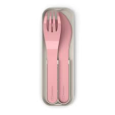Monbento talheres infantis cor de rosa 3peças - Image 2