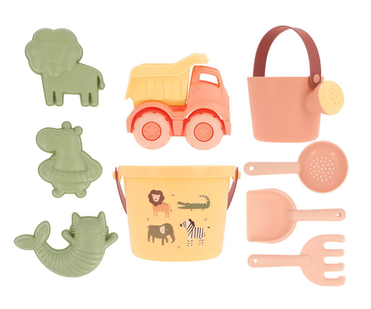 Monneka Conjunto de Brinquedos de Praia Wild Animals