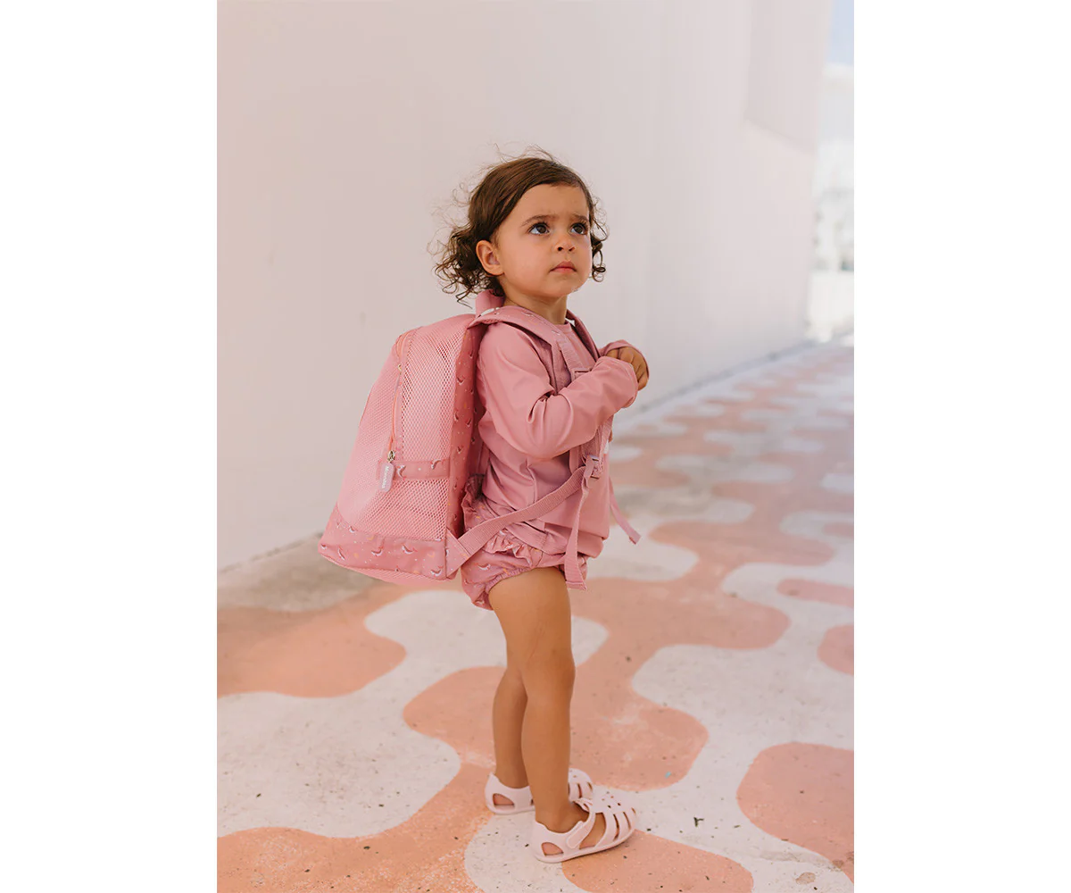 Monneka Mochila infantil Anti-areia Whale Pink - Image 6