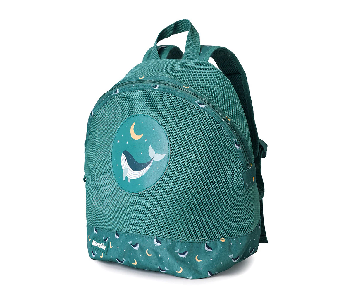 Monneka Mochila infantil Anti-areia Whale Teal - Image 3