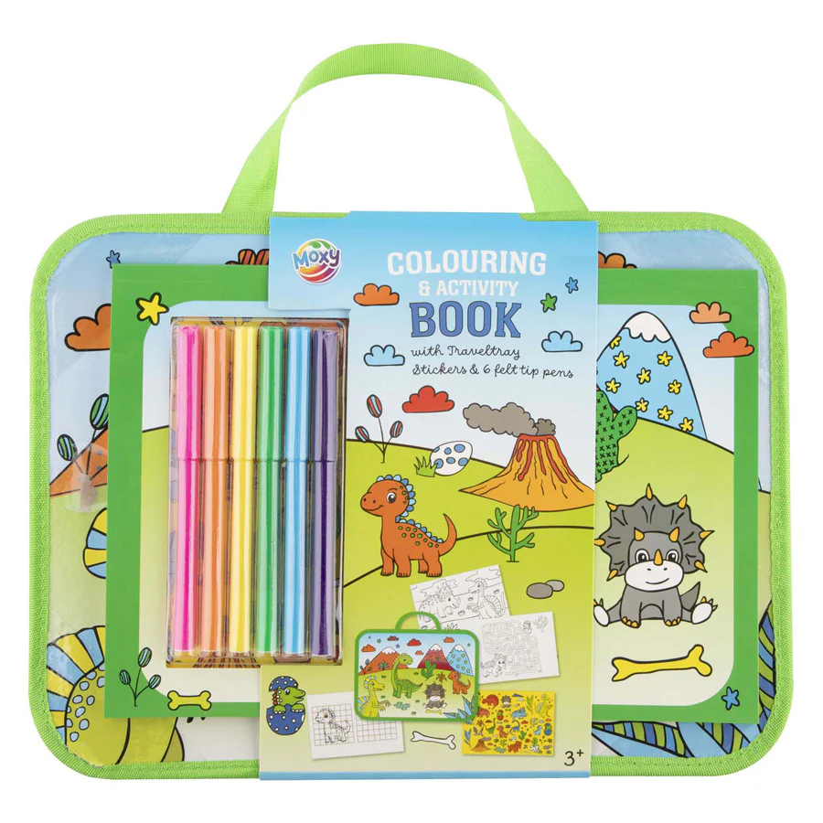 Moxy Livro de colorir e atividades com tabuleiro e canetas - Image 2