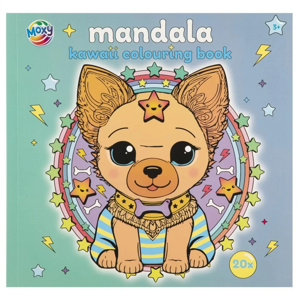 Moxy Livro de colorir Mandala Kawaii - Image 2