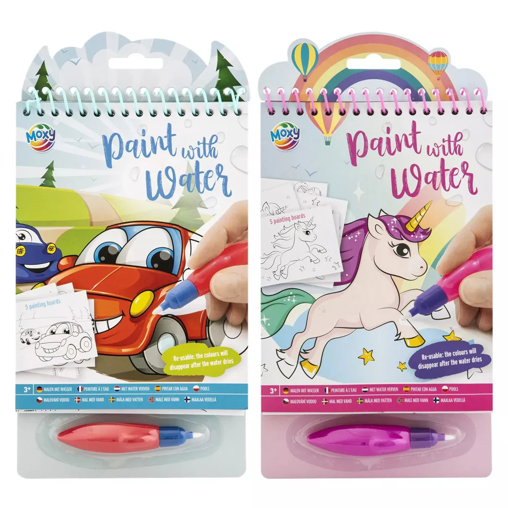 Moxy Livro de Pinta com água