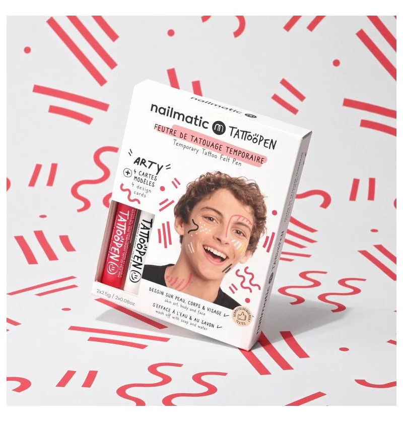 Nailmatic Conjunto de Marcadores para pinturas faciais e tatuagens