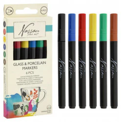 Nassau Conjunto 6 marcadores para porcelana