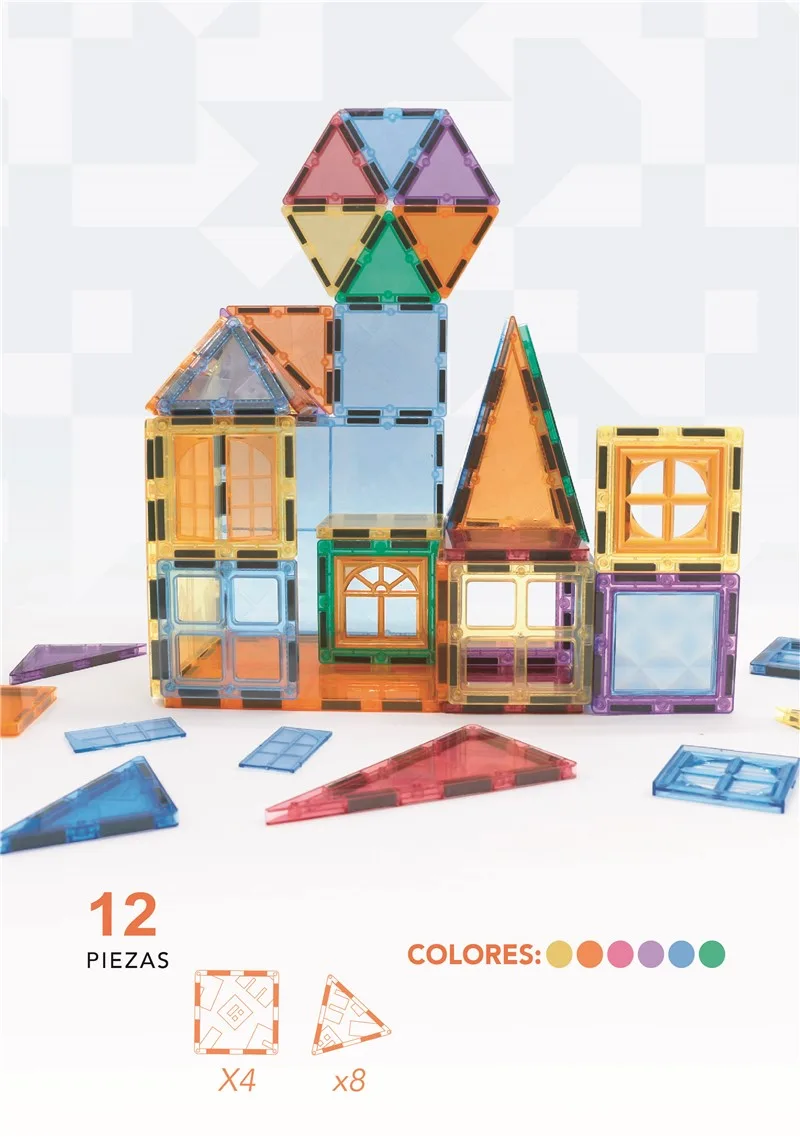 Nomic Jogo Blocos Magnéticos Clack 12 pc - Image 3