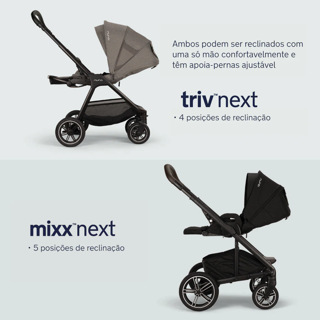 Nuna DUO / TRIO carrinho de passeio compacto Reversível TRIV NEXT Caviar - Image 11