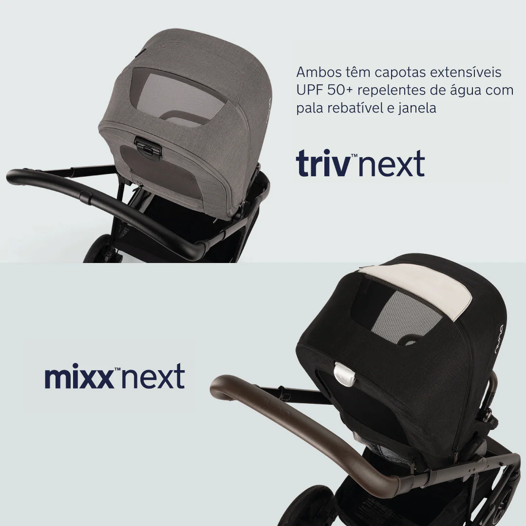 Nuna DUO / TRIO carrinho de passeio compacto Reversível TRIV NEXT Caviar - Image 12