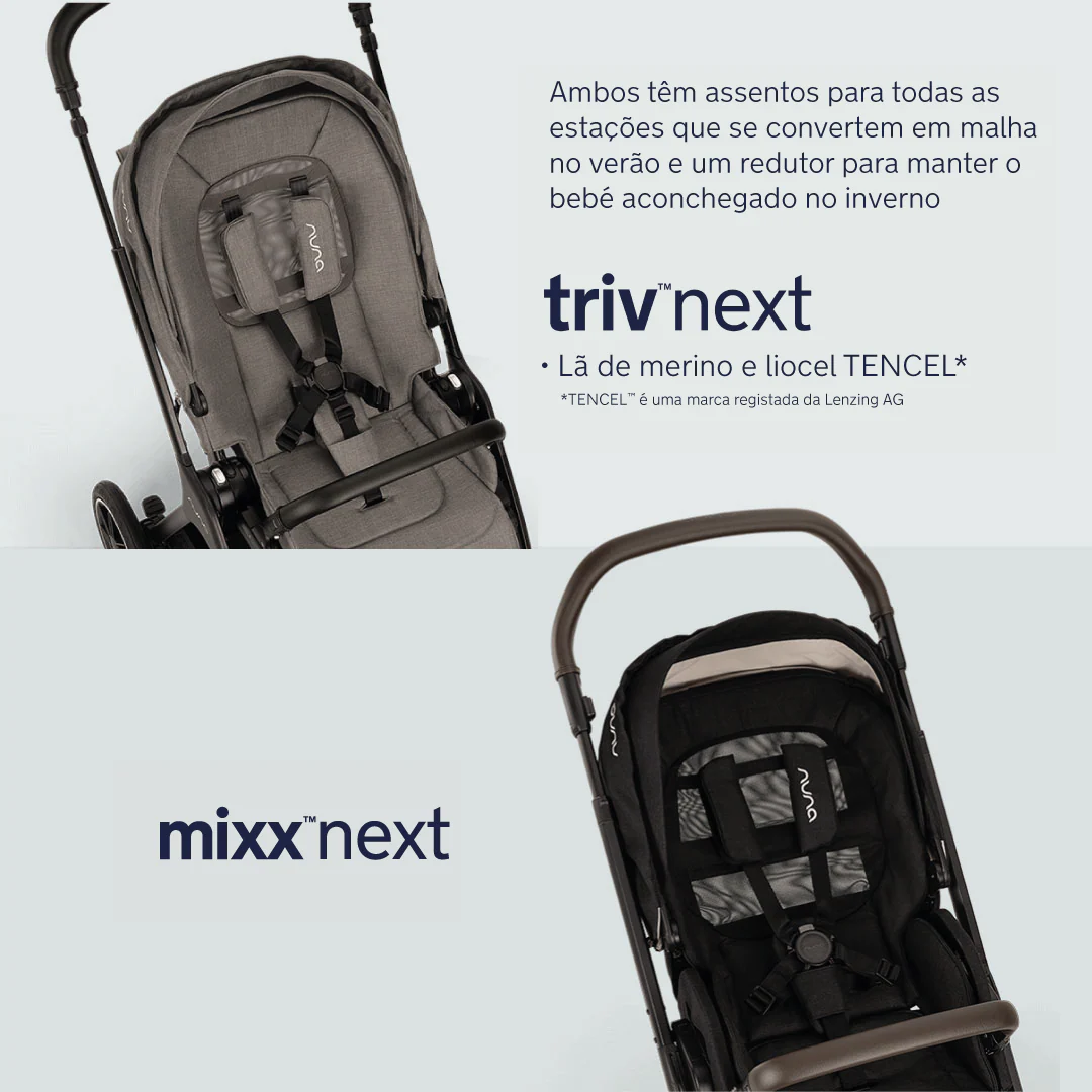 Nuna DUO / TRIO carrinho de passeio compacto Reversível TRIV NEXT Caviar - Image 13