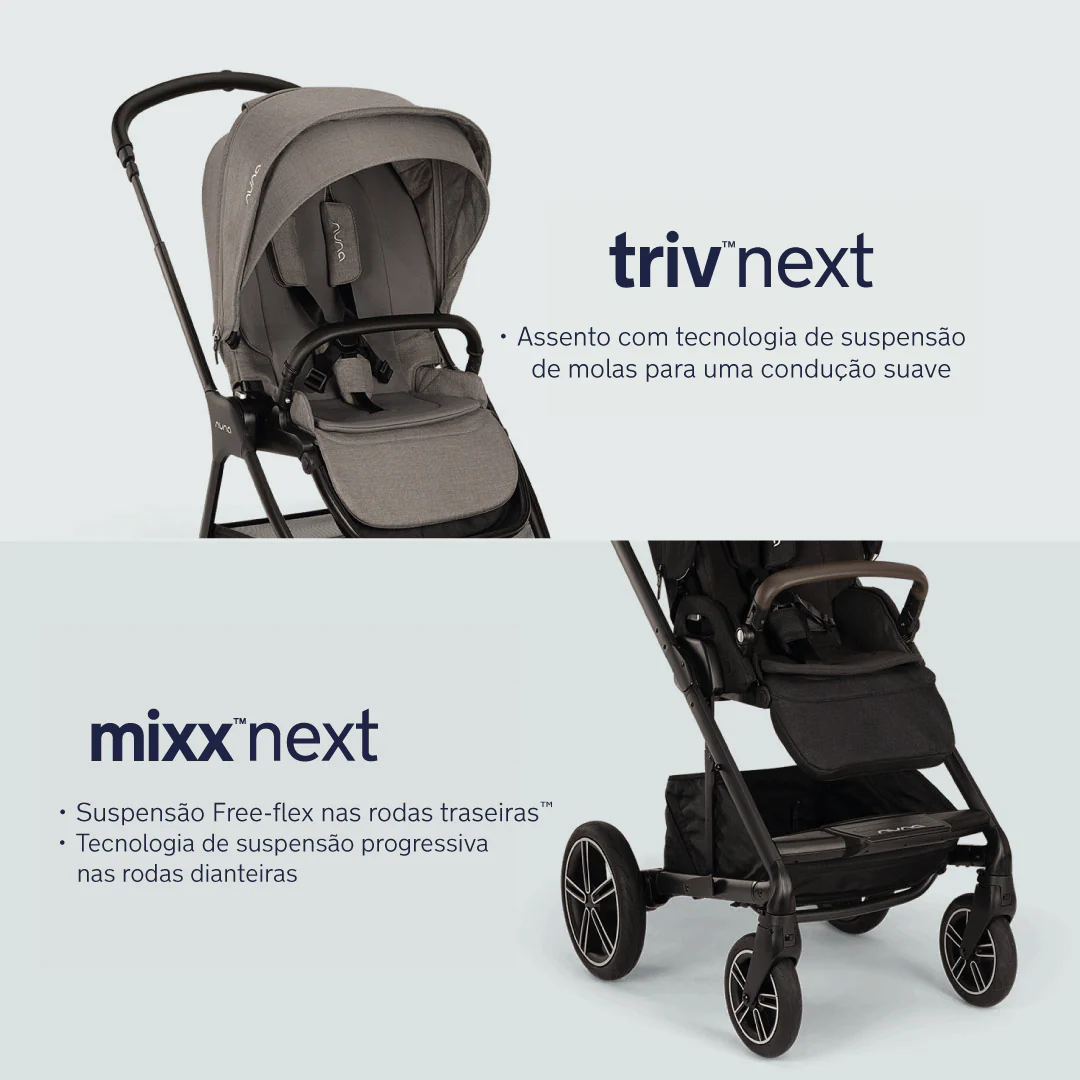 Nuna DUO / TRIO carrinho de passeio compacto Reversível TRIV NEXT Caviar - Image 15