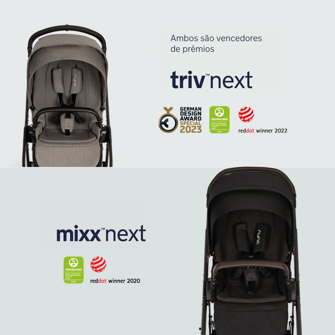 Nuna DUO / TRIO carrinho de passeio compacto Reversível TRIV NEXT Caviar - Image 16