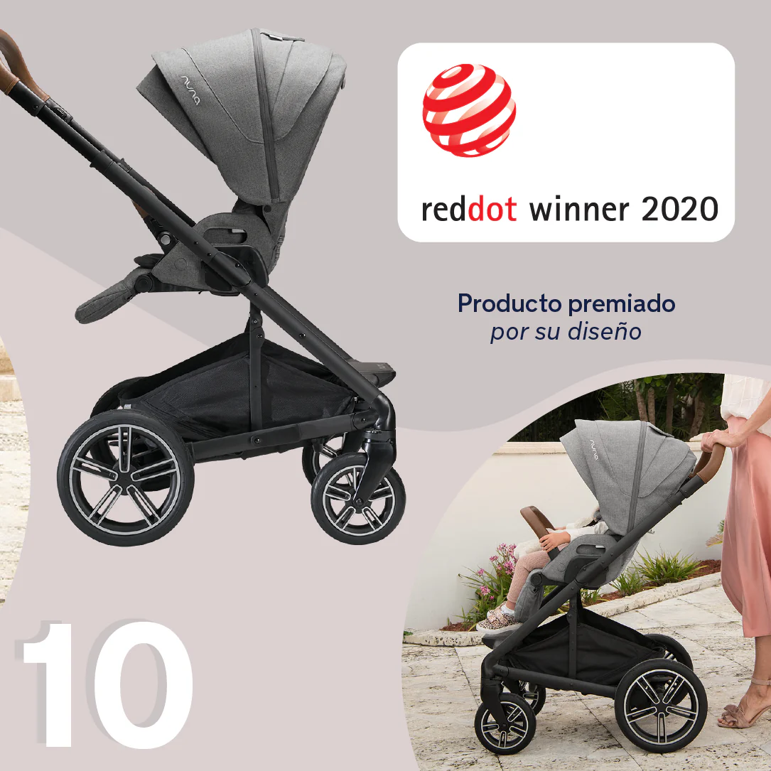 Nuna DUO / TRIO carrinho de passeio Reversível MIXX NEXT Granite - Image 10