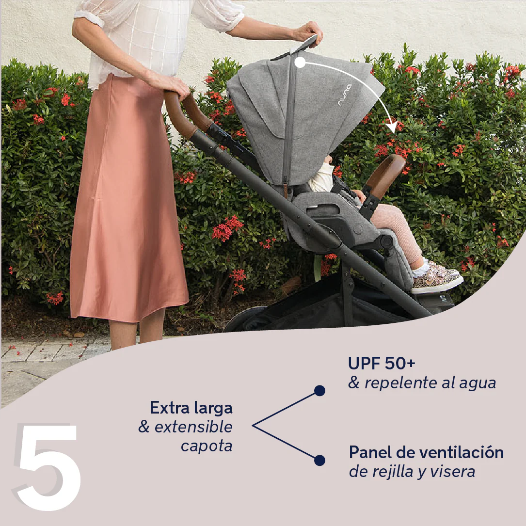 Nuna DUO / TRIO carrinho de passeio Reversível MIXX NEXT Granite - Image 6