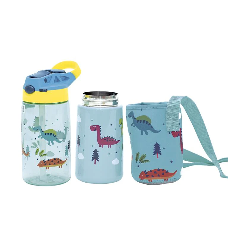 Olmitos Conjunto de 2 garrafas de Tritan e Aço Inoxidável Dinossauro - Image 2