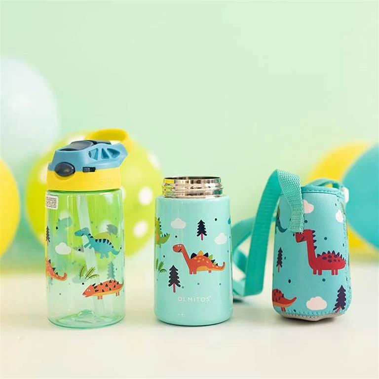 Olmitos Conjunto de 2 garrafas de Tritan e Aço Inoxidável Dinossauro - Image 5